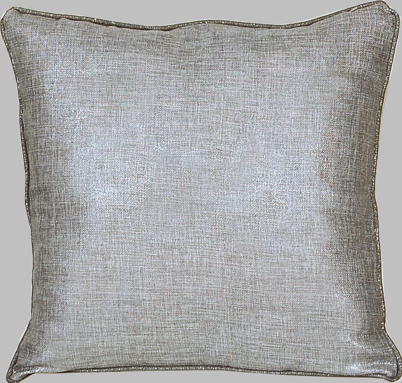 Coussin garni 40 x 40 cm coloris argent